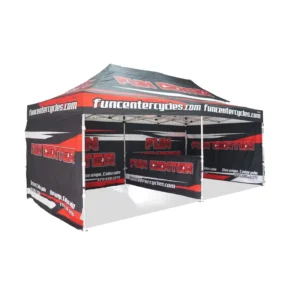 3×4.5m Pop-Up Canopy Tent Aluminum Frame Waterproof 300D Oxford Fabric Logo Print