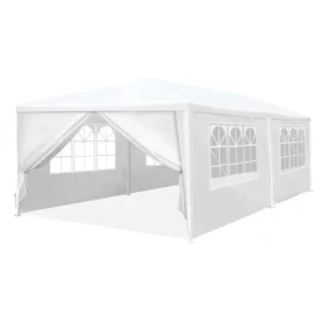 3x6M Outdoor Wedding Party Canopy Marquee Tent with 4 Removable Side Walls