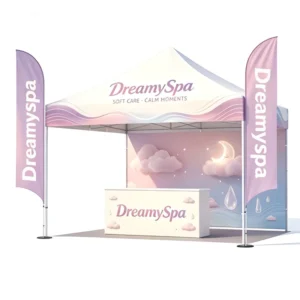 3x6m Heavy-Duty Aluminum Alloy Canopy Tent Fiberglass Poles Waterproof Polyester Digital Printed