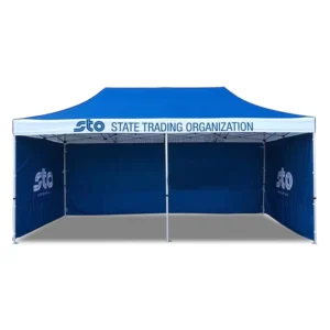 3x6m Heavy Duty Pop up Canopy Tent 600D Waterproof Oxford Fabric with Custom Logo Printing for Outdoor Events