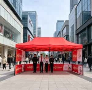 3x6m Outdoor Gazebo Tent, Waterproof Heavy-Duty Event Shelter for Weddings