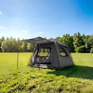 4/5-6 Person Large Family Summer Four-Season Camping Tent Easy Pop-Up 1 Bedroom Spacious Waterproof Breathable Outdoor Shelter