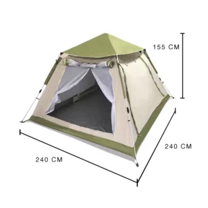 4-5 People Pop Up Large Tent Waterproof Beach Family Automatic Outdoor Camping Tent Manufacture Quick Automatic Opening