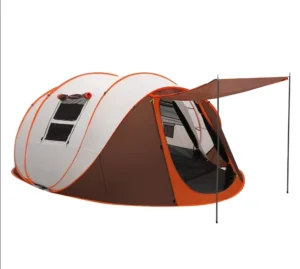 4-6 Person Instant Pop-Up Four-season Outdoor Camping Tent with Oxford Material and Vestibule for Family Camping