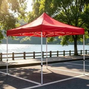 4 Leg Hexagon Tube Pop up Tent Adjustable Folding Portable Exhibition Outdoor Sunproof Rainproof 10×10
