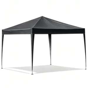 4-Leg Plug-In Outdoor Canopy Tent Weatherproof Pop-Up Shelter for Camping, Market Stalls, Weddings, and Parties