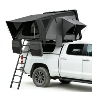 4 Person Aluminum Double Layer Four Season Waterproof Hard Shell Roof Top Tent RTT for 4×4 Offroad Camping