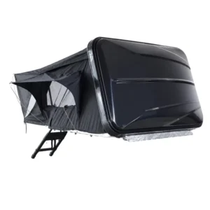 4-Person Automatic ABS Hardshell Rooftop Tent, Waterproof Canvas Vehicle Extension