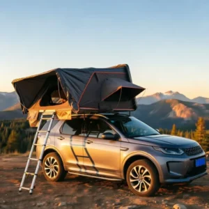 4 Person Foldable Hard Shell Rooftop Tent Waterproof SUV