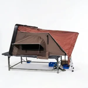 4-Person Hard Shell Aluminum Rooftop Tent for Car Camping