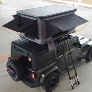 4-Person Hard Shell Aluminum Rooftop Tent for Family Camping