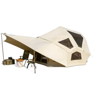 4 Person Inflatable Tent Canopy Combo 14m² Quick Setup Waterproof Stylish Camping Tent ISO9001 OEM ODM Supplier