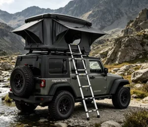 4 Person Large Space ABS Shell Waterproof Quick Automatic Opening Car Rooftop Tent All-Season UV Resistant 300KG Load 2.3m Alloy