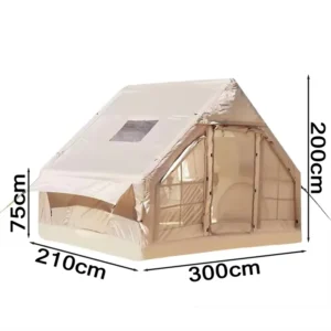 4 Person Waterproof Oxford Fabric Inflatable Tent for Glamping Trip Quick Pop up Outdoor Air Tent