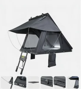 4-Pole Aluminum Triangle Camping Tent Hydraulic