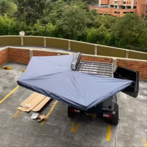 4 Season 270 Degree Car Side Awning Rooftop Tent with 600D Oxford Fabric Quick Automatic Opening One Bedroom 2.0m Radius