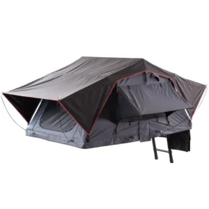 4-Season Aluminium Soft-Shell Foldable Rooftop Tent for Car Camping and Overlanding with Easy Installation