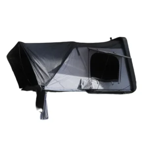 4-Season Camping Trailer Side-Opening ABS Hard Shell Fold-Out 3-4 Person Oxford Fabric Rooftop Tent