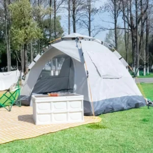 4 Season Double Layer Waterproof Camping Tent for Family Outdoor Use