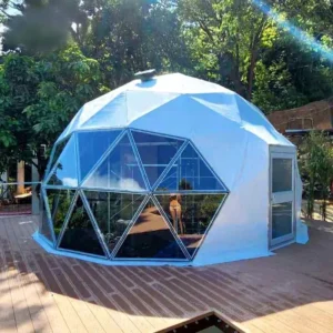 4-Season Geodesic Oxford Fabric Waterproof Dome Tent for Outdoor Glamping