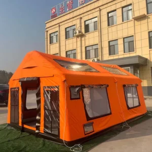 4 Season Large Inflatable Tent Camping Glamping Air Tent Outdoor Waterproof Tent