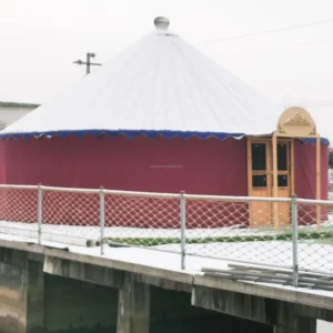 4 Season Outdoor Camping Luxury Modern Yurt House Glamping Tourist Tent 5m or 6m for Sale
