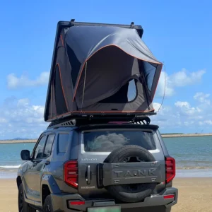 4 Season Portable Rooftop Tent for SUV Camping with Oxford Fabric Waterproof & Quick Setup 2 3 Person Capacity