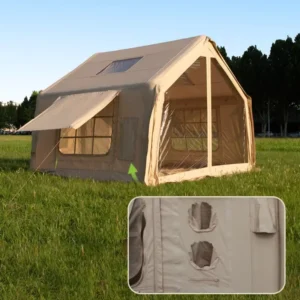 4 Season Waterproof Windproof Portable Double Layer One Bedroom Inflatable Air Tents for Outdoor Camping