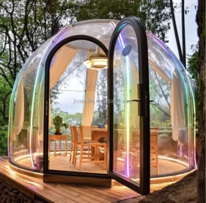 4 Seasons 3m 4m 5m 6m Igloo Glamping Outdoor PC Dome Geodesic Tent