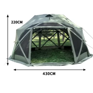 4.3M Octagonal Starry Sky Tent Luxury Glamping Dome 200D Waterproof 6-10 Person Tent