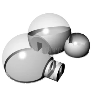 4.5+4.5+2.8m Three Rooms Inflatable Transparent Camping Bubble Tent 5+5+3m