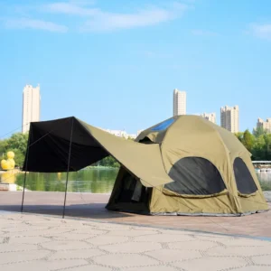 4.5M Waterproof Four-Season Portable Inflatable Dome Camping Tent Canopy 300D Oxford Fabric Glamping Shelter for Outdoor Events
