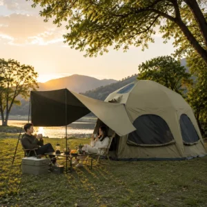 4.5m Diameter Four Season Spherical Tent Expandable Canopy Outdoor Rainproof Sunshade Camping Inflatable Tent