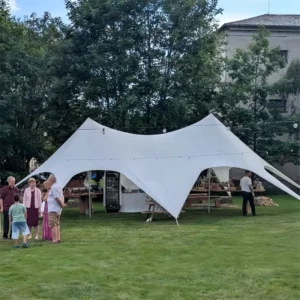 40 60 Persons 10m 15m Outdoor Wedding Party Sun Shade Waterproof UV Resistant Peaks Canopy Star Tarps