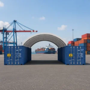 40-Foot Container Shed PVC Fabric Container Canopy Outdoor Storage Tent for Hangar