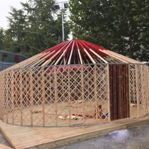 40 ft Insulated Mobile Wooden Yurt Dome
