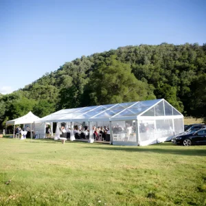 400-Person Aluminum-Frame Wedding Event Tent, 10X10 Outdoor Marquee