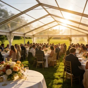40X30X4m Aluminum Alloy Single Layer PVC Tent Windproof and Snow Resistant Suitable for Parties Weddings Catering