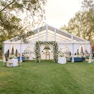 40x20ft / 32x16ft Large Hall Waterproof PVC Clear Canopy Party Tent for 300/500 People