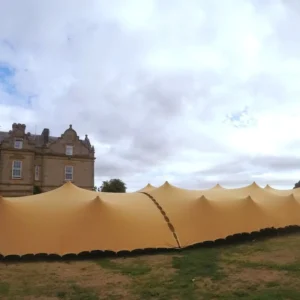 410gsm 4-Way Elastic Polyester Fabric Wind Resistant Outdoor Party Wedding Tent
