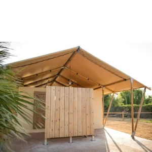 45square Meters Luxury Glamping Safari Tent Modular Villa Resort Hotel Prefab Wood House