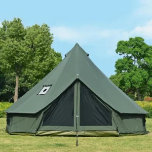 4M Outdoor Camping Large Glamping Yurt Tent Luxury Waterproof 3000mm+ 4 Season Oxford 4 8 People One Bedroom Triple Layer