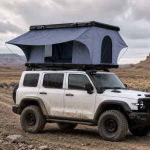 4WD Lightweight Waterproof UV-Resistant Canvas Hard Shell Car Rooftop Tent
