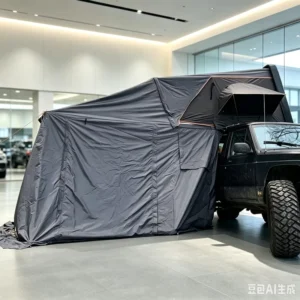 4WD Mini Lightweight Family Camping ABS Hard-Shell Car Rooftop Tent with Annex
