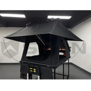 4WD Outdoor Camping Aluminum Triangle Clamshell Rooftop Tent for 4×4 Vehicles, Quick-Opening