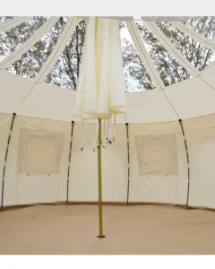 4m 5m 6m Cotton Canvas Oxford Lotus Tent for Family Camping