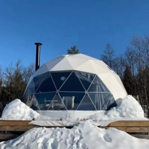 4m Luxury Steel Frame Geodesic Igloo Glamping Dome Tent Hotel