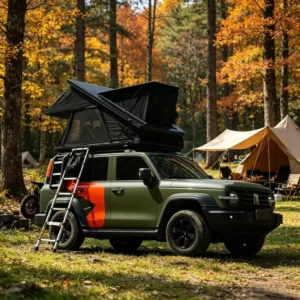 4×4 Aluminum Clamshell Hard-Shell Rooftop Tent for Camping