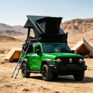 4×4 Aluminum Clamshell Hard-Shell Rooftop Tent for Camping