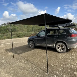 4×4 Camper Vehicle Car Roof Rack with Foldable Awning Tent for Use in Cars
